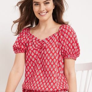 Maurices, Large, Medallion Bubble Hem Blouse